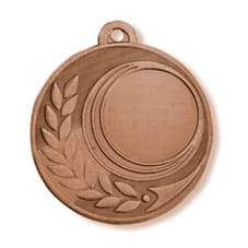 Medalla deportiva XUNCA en acabado bronce