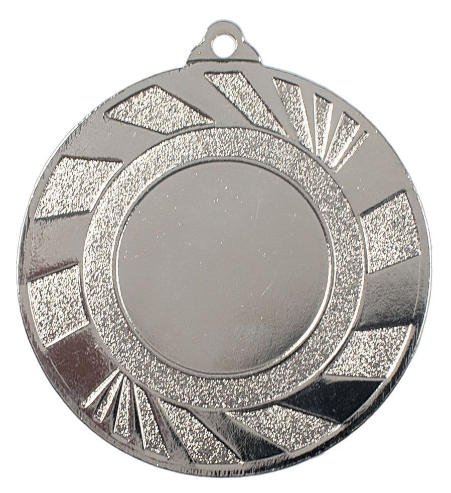 Medalla deportiva EUME en acabado plata