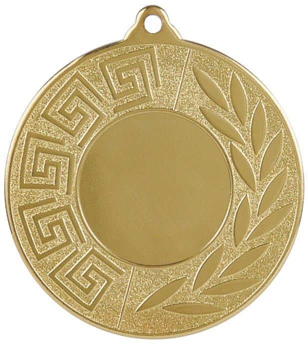 Medalla deportiva LOIBA en acabado oro