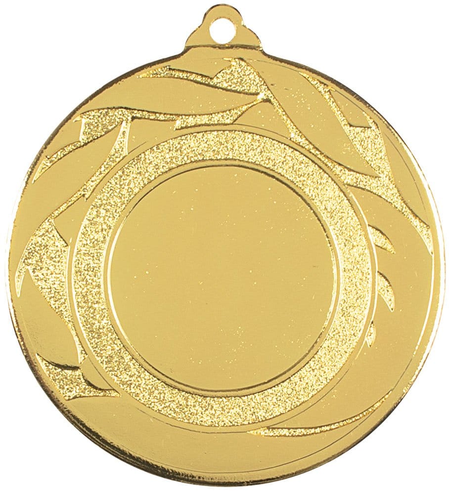Medalla deportiva NANDE L en acabado oro