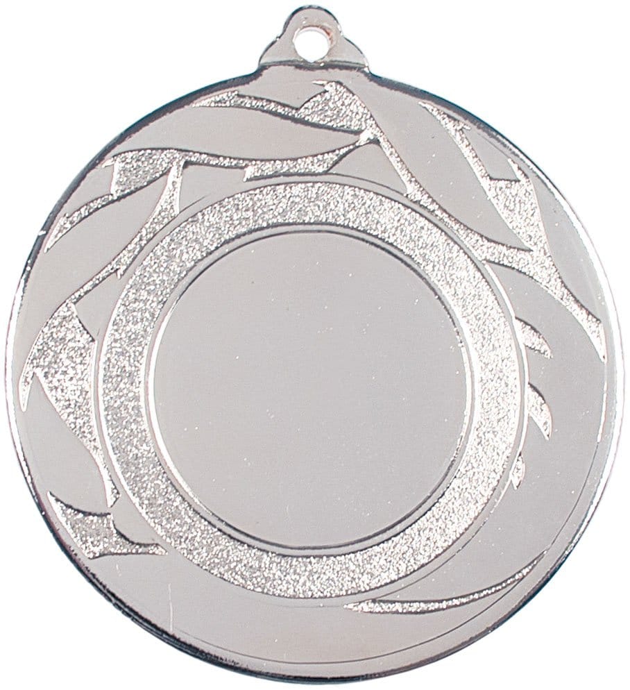 Medalla deportiva NANDE L en acabado plata