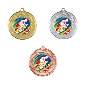 Medalla deportiva NODAR M con logotipo de club impreso a todo color