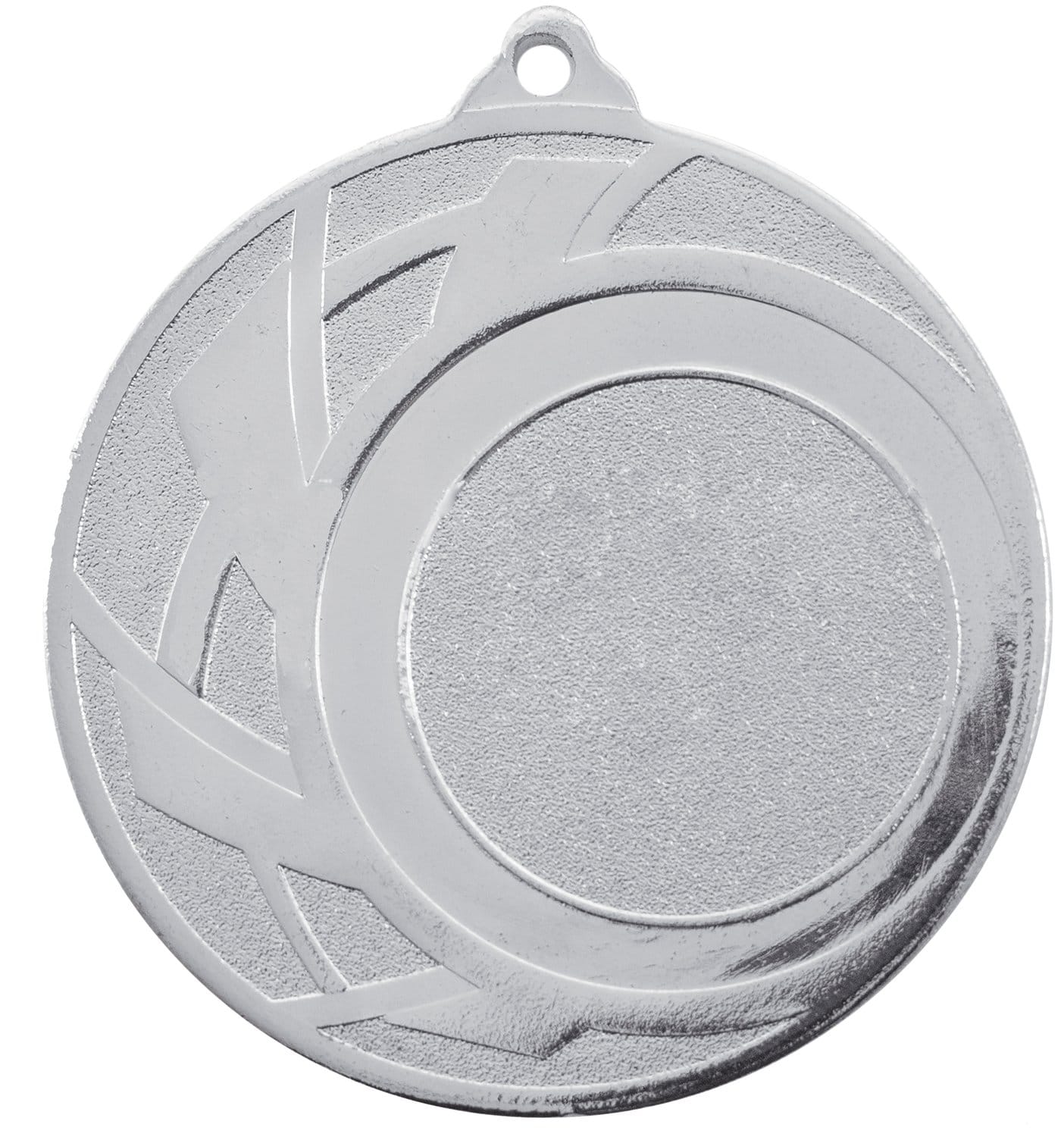 Medalla deportiva ONS en acabado plata
